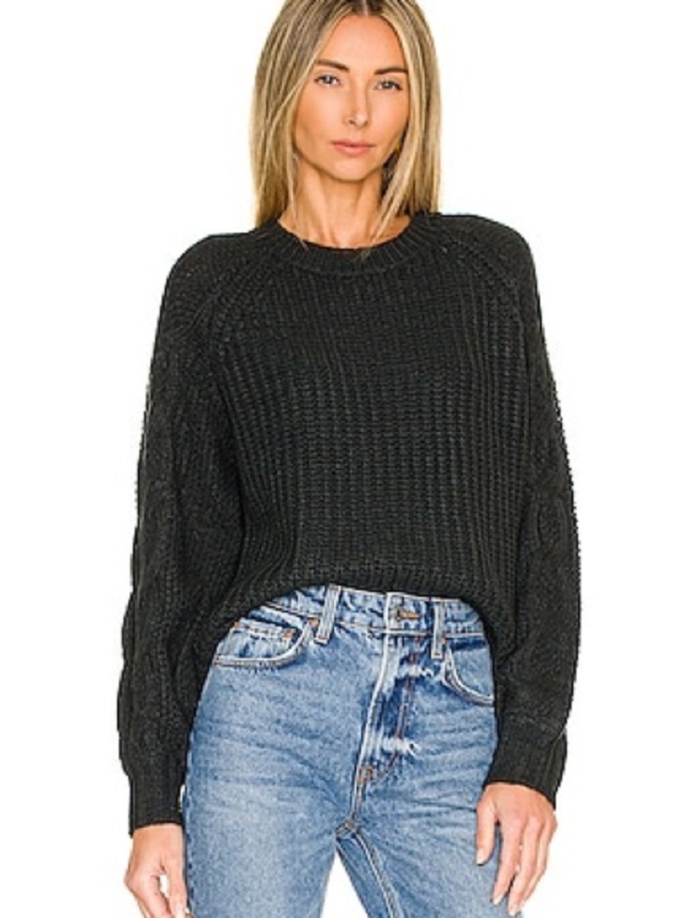John + Jenn by Line Sayer Sweater in Black Fores